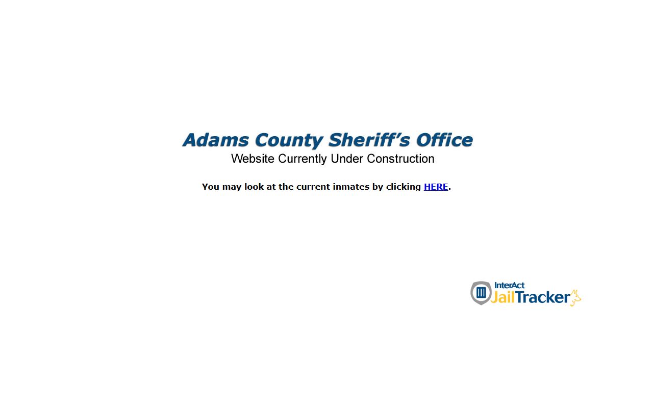 Adams County Jail Mugshots sheriff source page