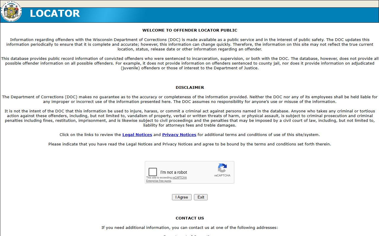 Forest County Jail Mugshots Wisconsin DOC lookup