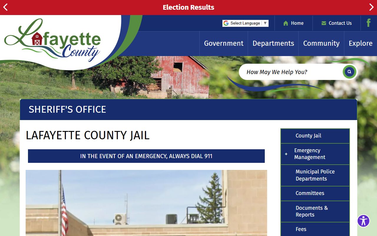 Lafayette County Jail Mugshots jail page