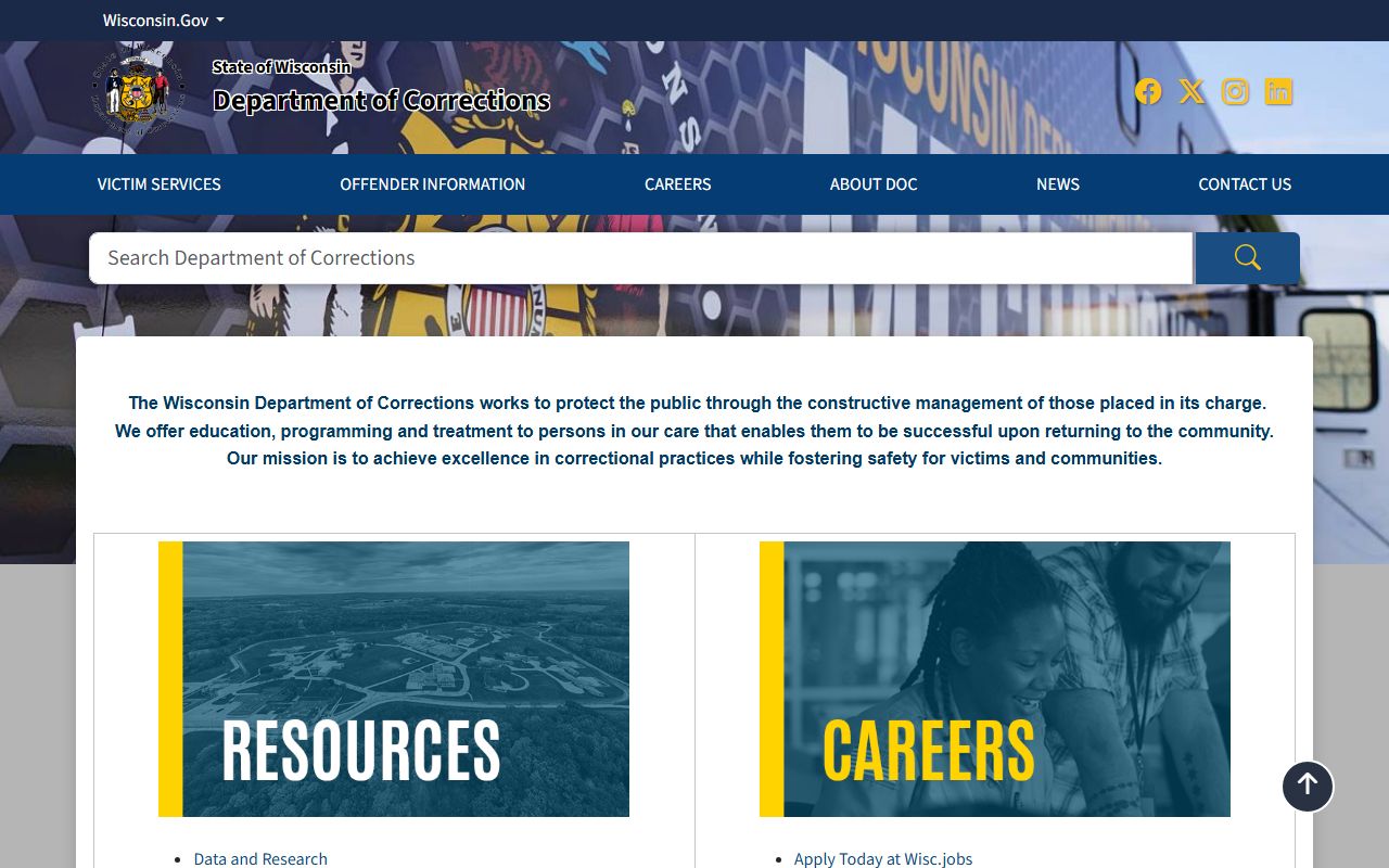 Wisconsin Jail Mugshots Wisconsin Department of Corrections website