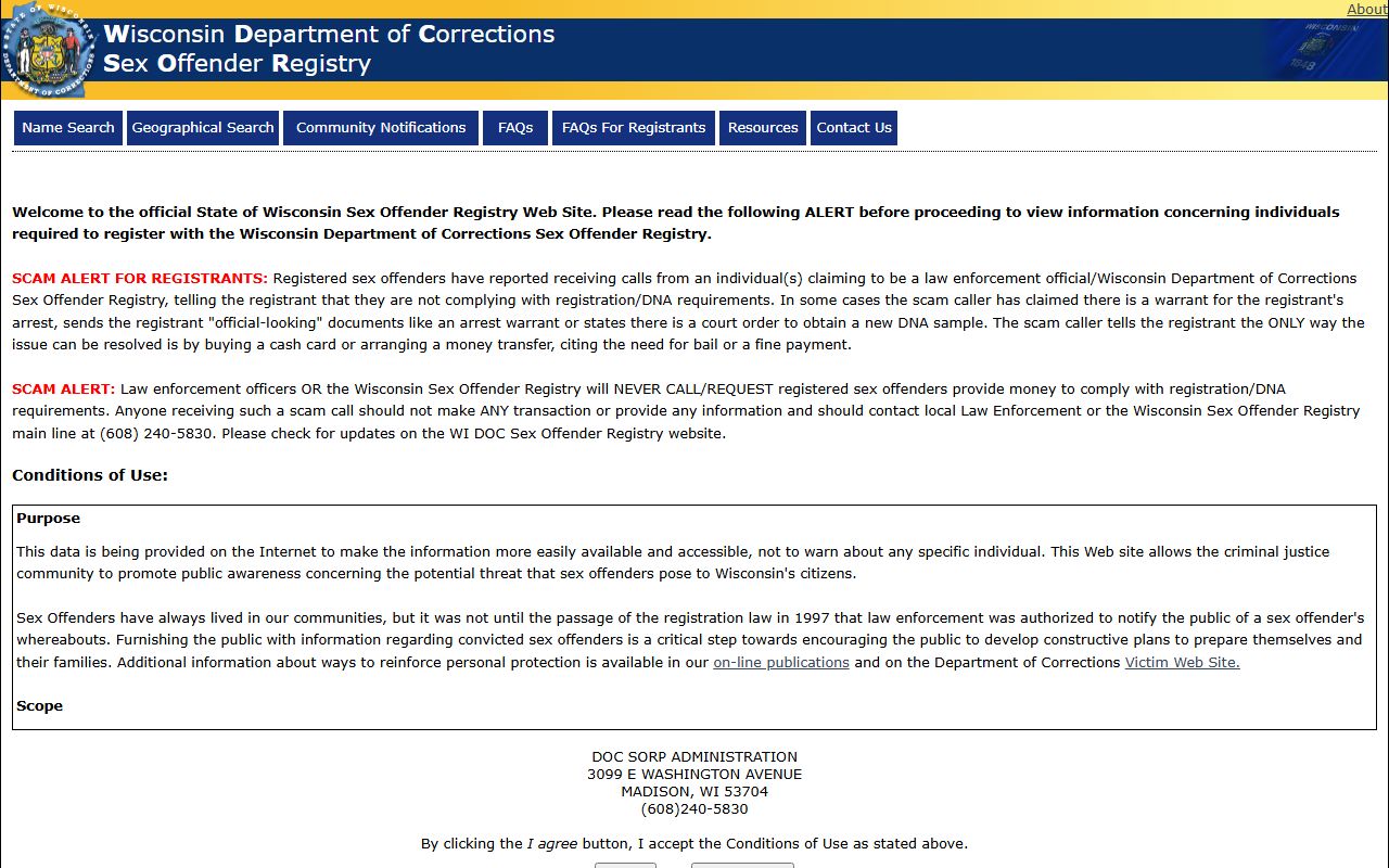 Wisconsin Jail Mugshots Wisconsin sex offender registry