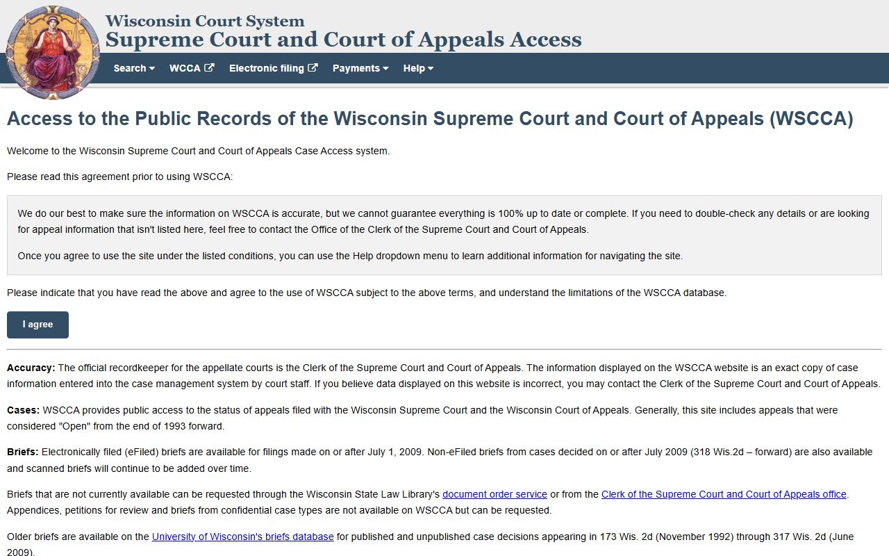 Wisconsin Jail Mugshots Wisconsin appellate case access