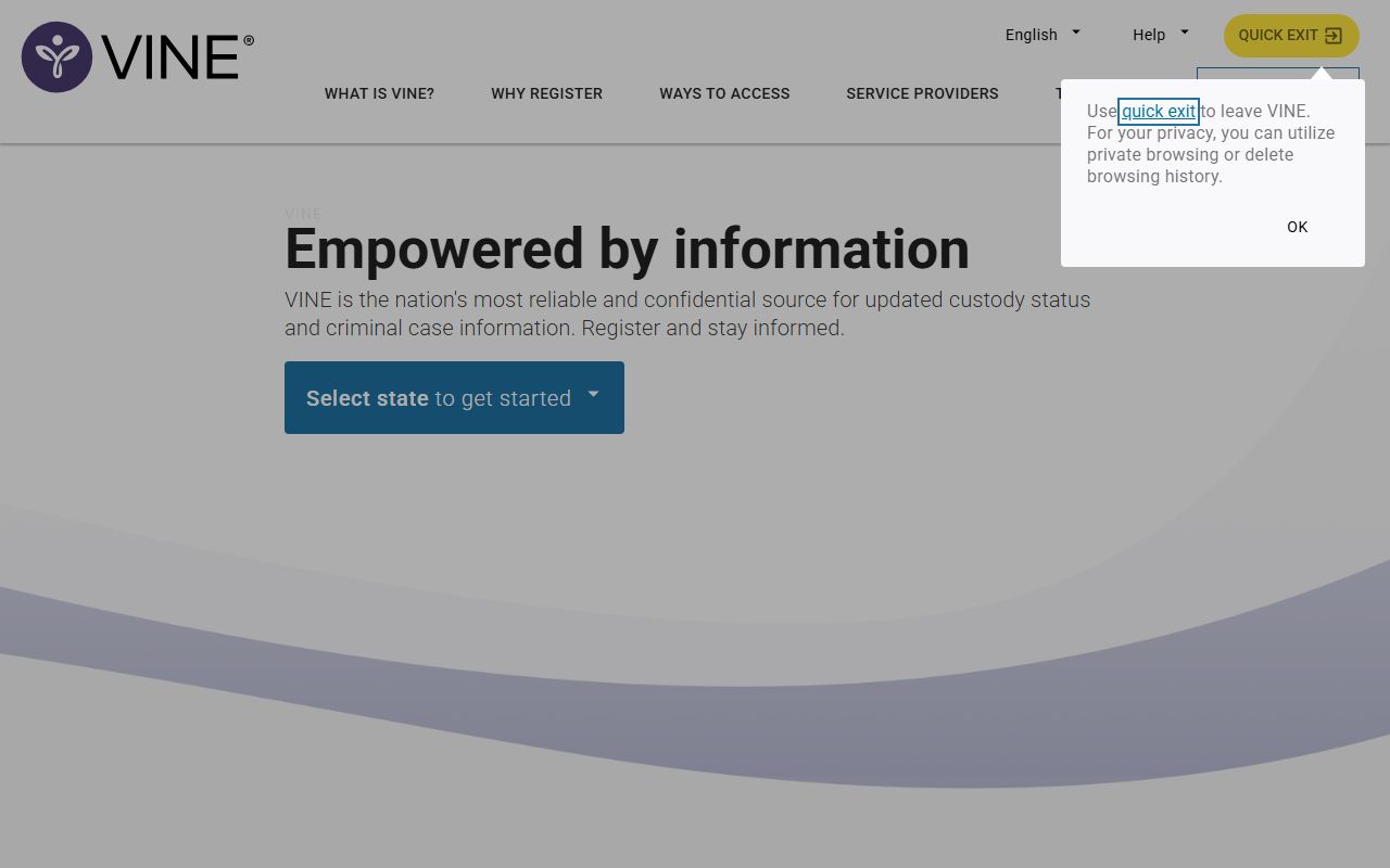 Wisconsin Jail Mugshots VINELink notification tool